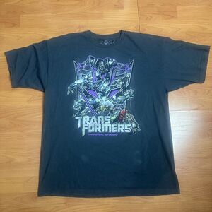 Transformers Universal Studios Hollywood Gray T-Shirt Decepticons Robots Size XL